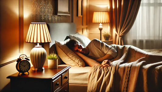 Adulte qui dort dans son lit