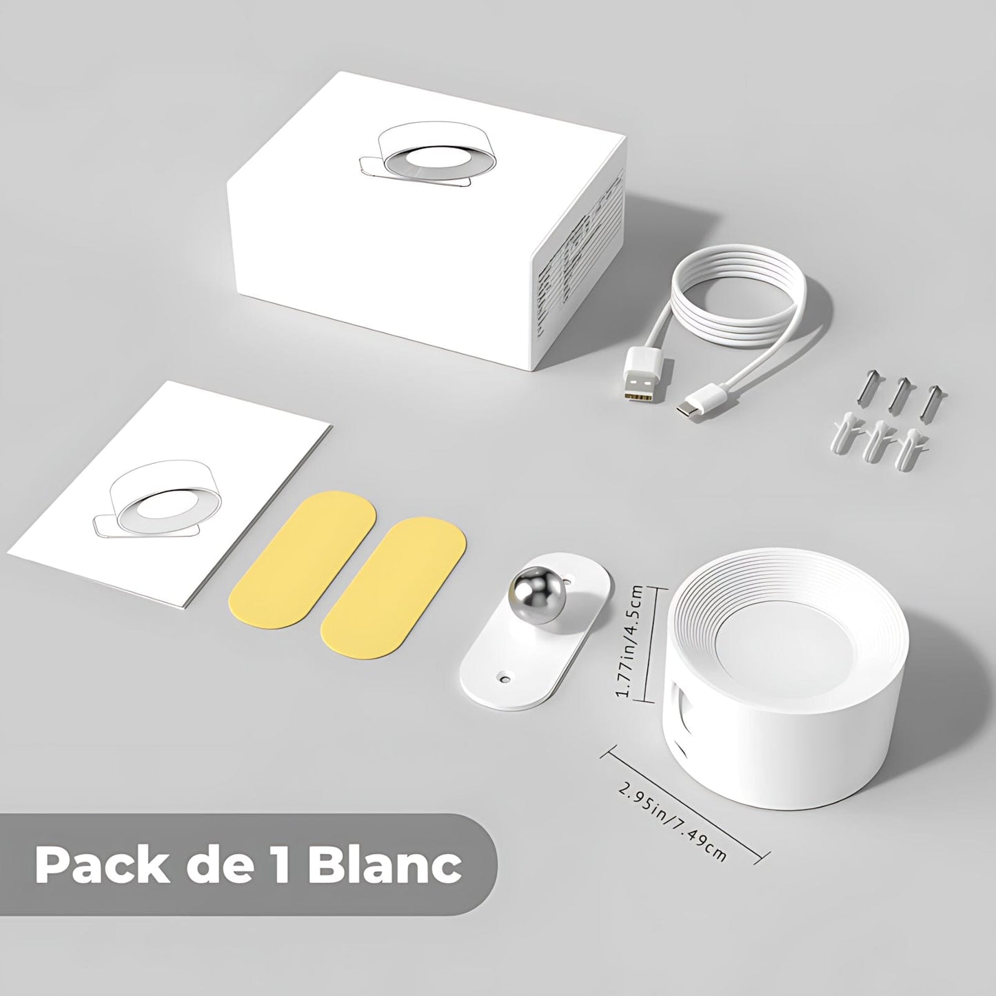 Lampe Murale Moderne Magnétique Led 360° NemiLum