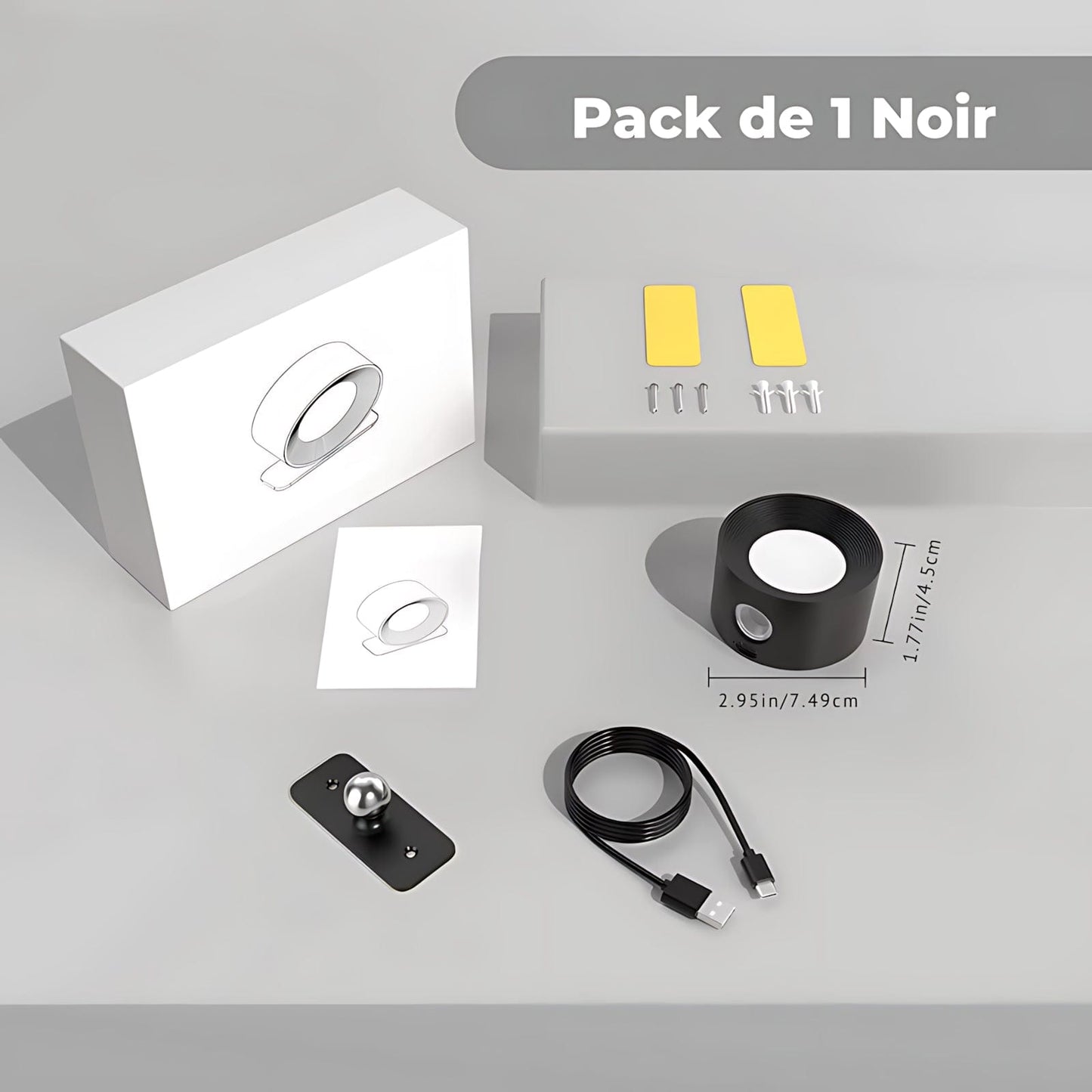 Lampe Murale Moderne Magnétique Led 360° NemiLum