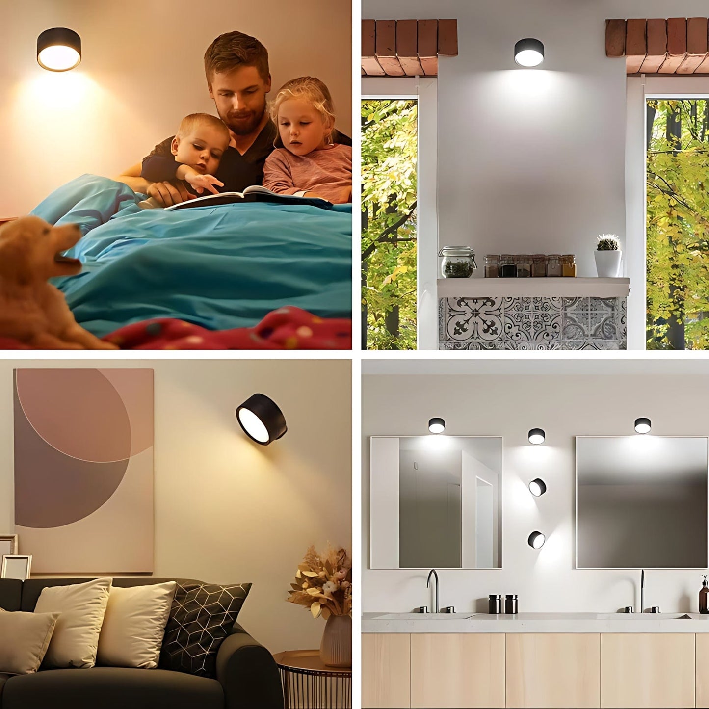 Lampe Murale Moderne Magnétique Led 360° NemiLum