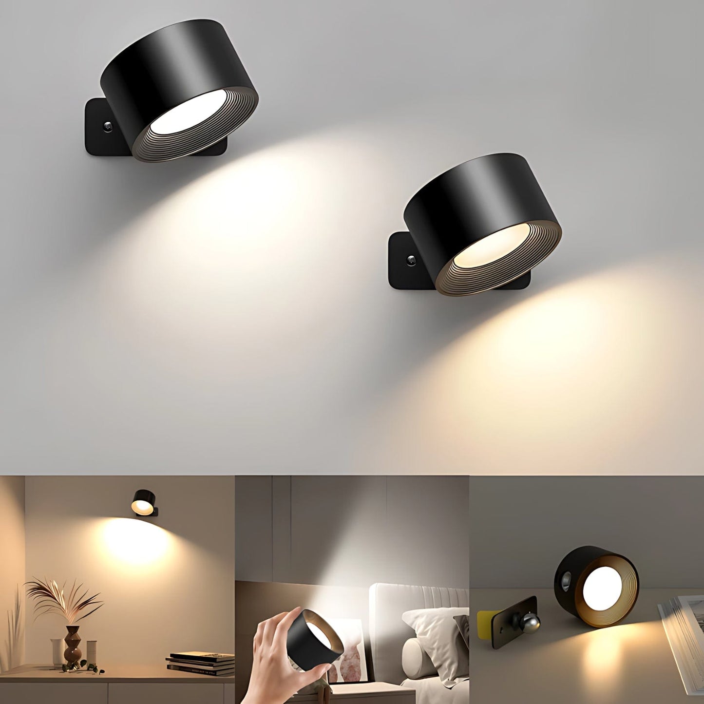 Lampe Murale Moderne Magnétique Led 360° NemiLum
