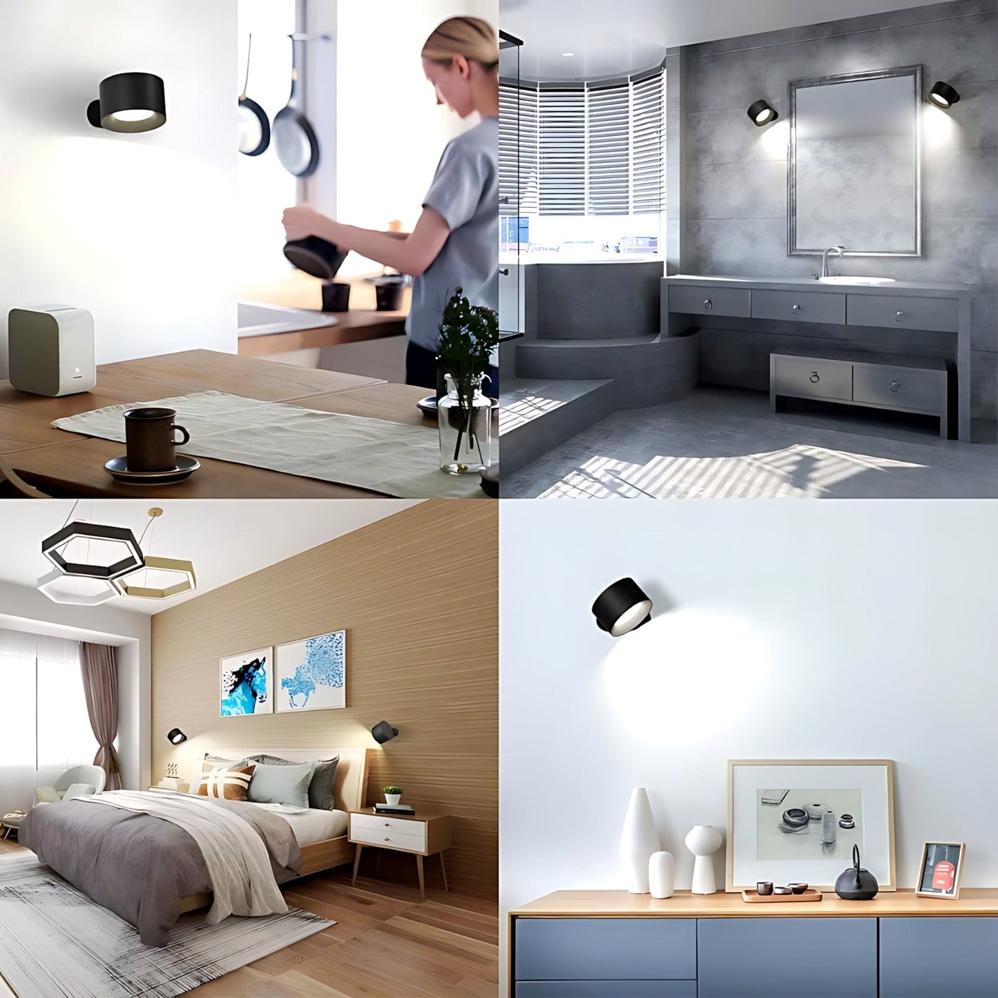 Lampe Murale Moderne Magnétique Led 360° NemiLum