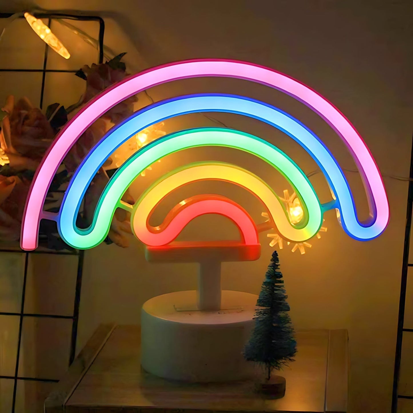 Veilleuse arc en ciel Néon LED NemiLum