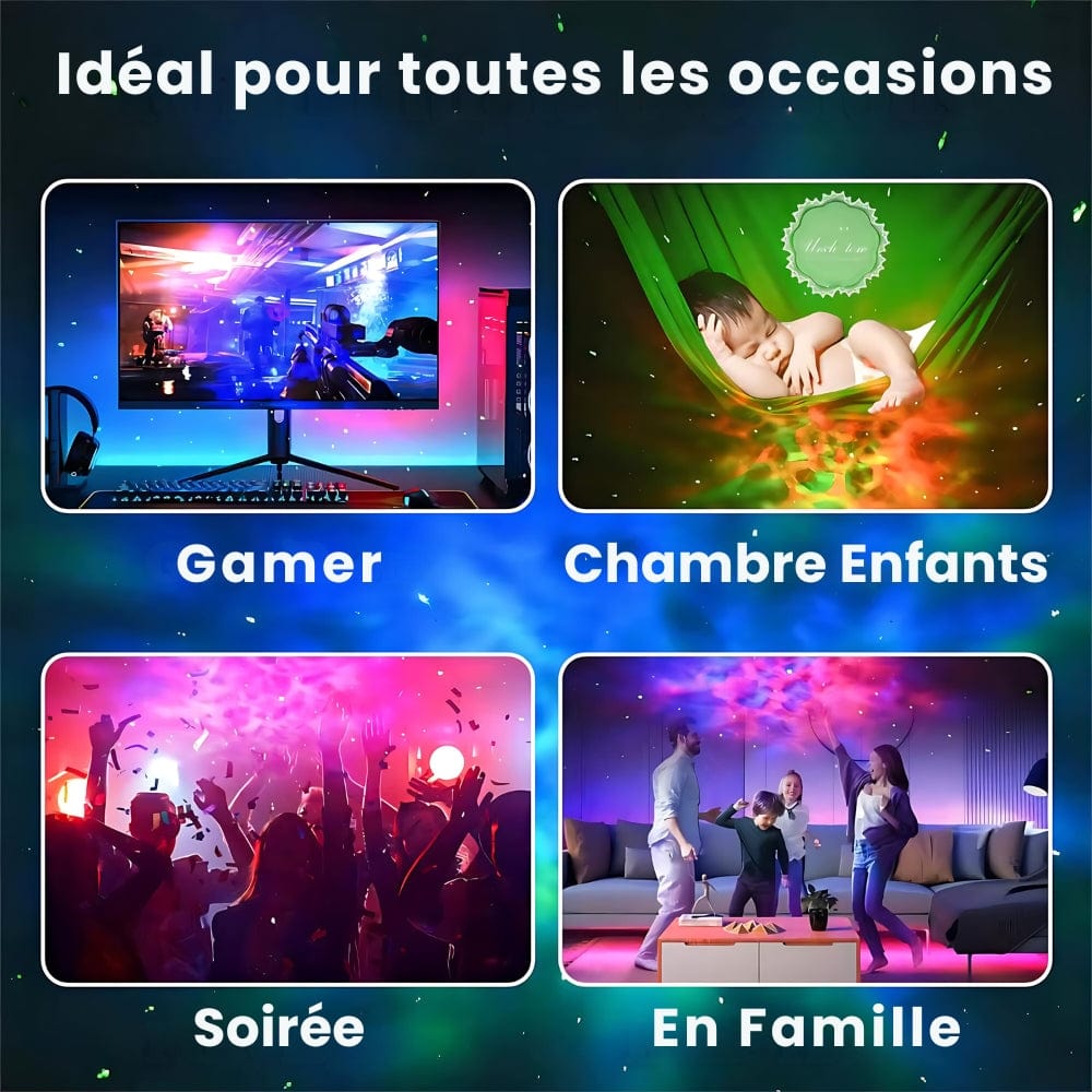 Veilleuse Astronaute Projecteur Galaxie Musique NemiLum