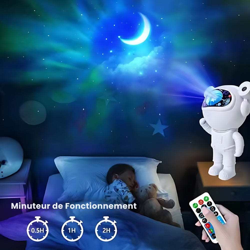 Veilleuse Astronaute Projecteur Galaxie Musique NemiLum