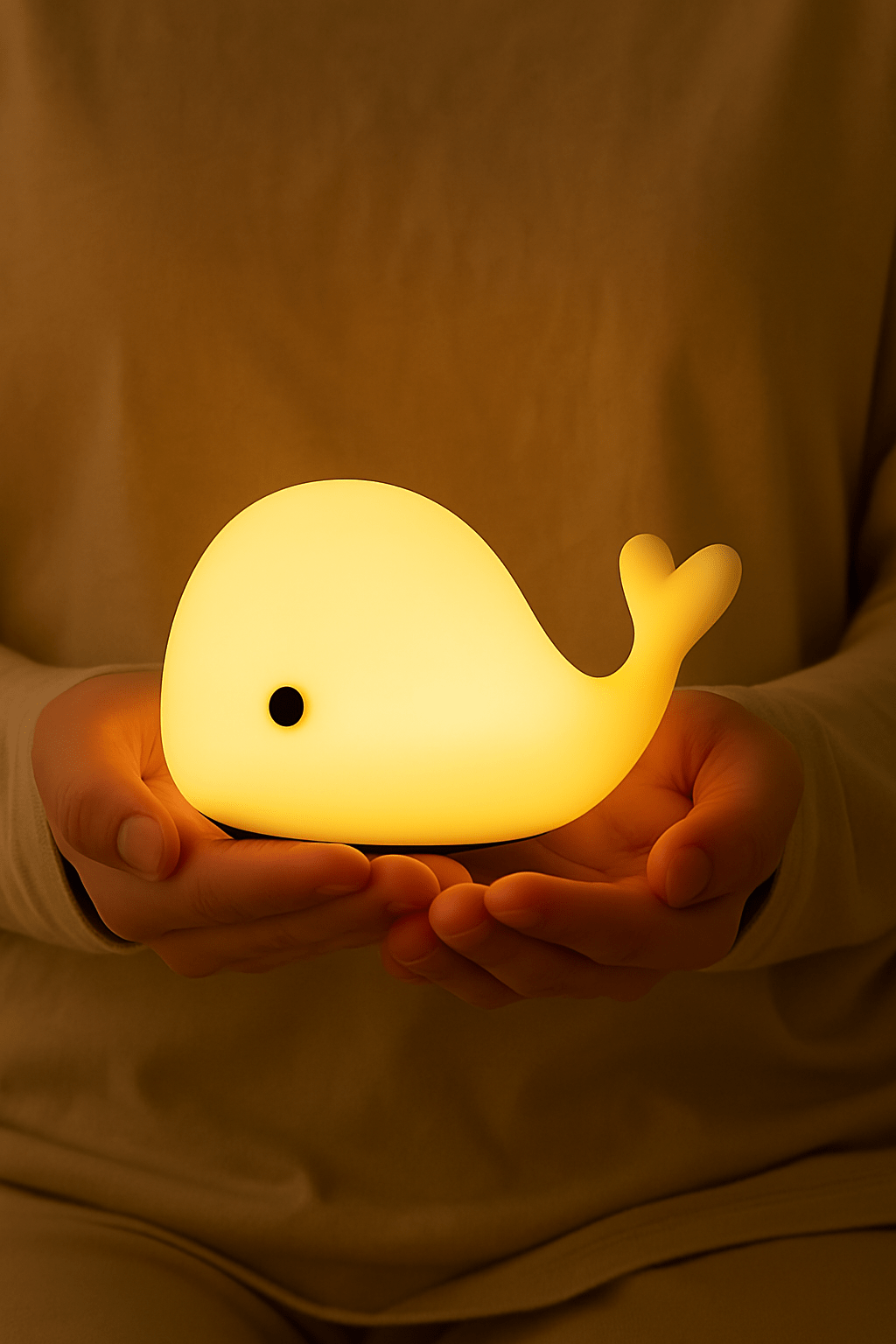 Veilleuse Baleine Bébé Led Silicone NemiLum