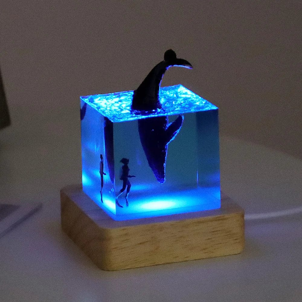 Veilleuse Baleine Lampe 3D Bois 1 NemiLum