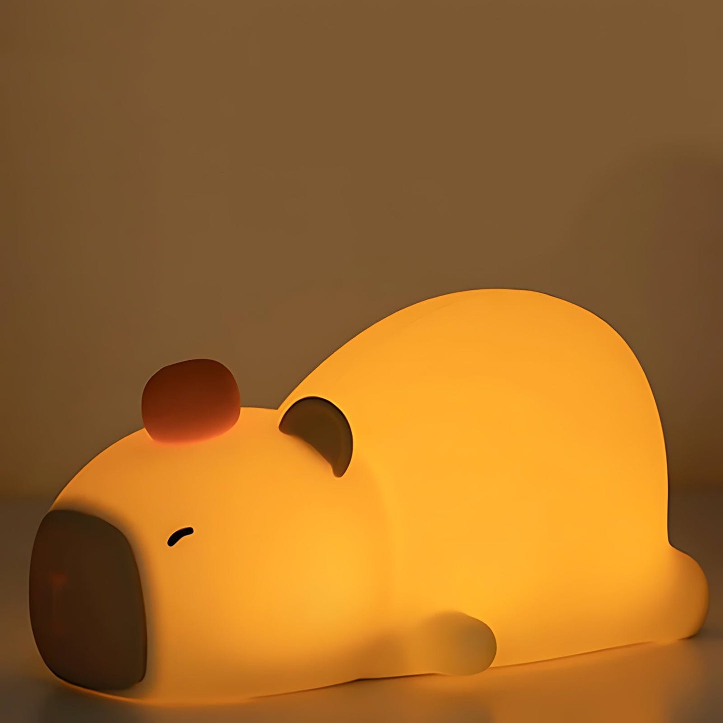 Veilleuse Capybara Silicone LED Allongé NemiLum