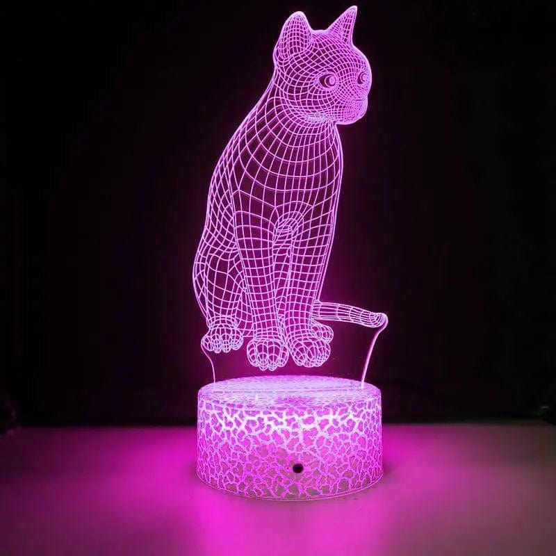 Veilleuse Chat Lampe 3D NemiLum