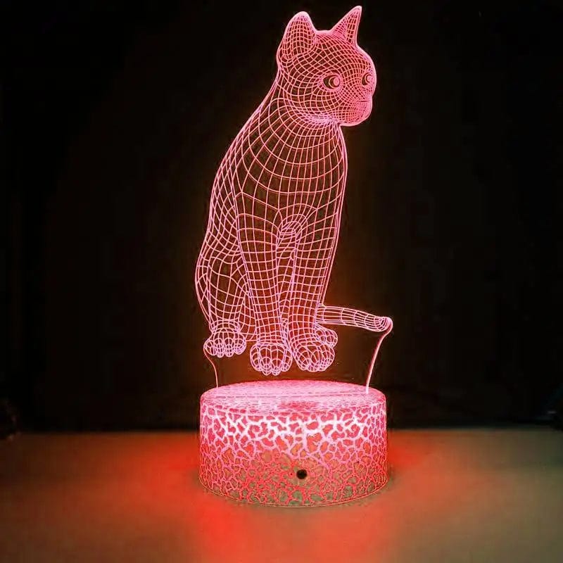 Veilleuse Chat Lampe 3D NemiLum