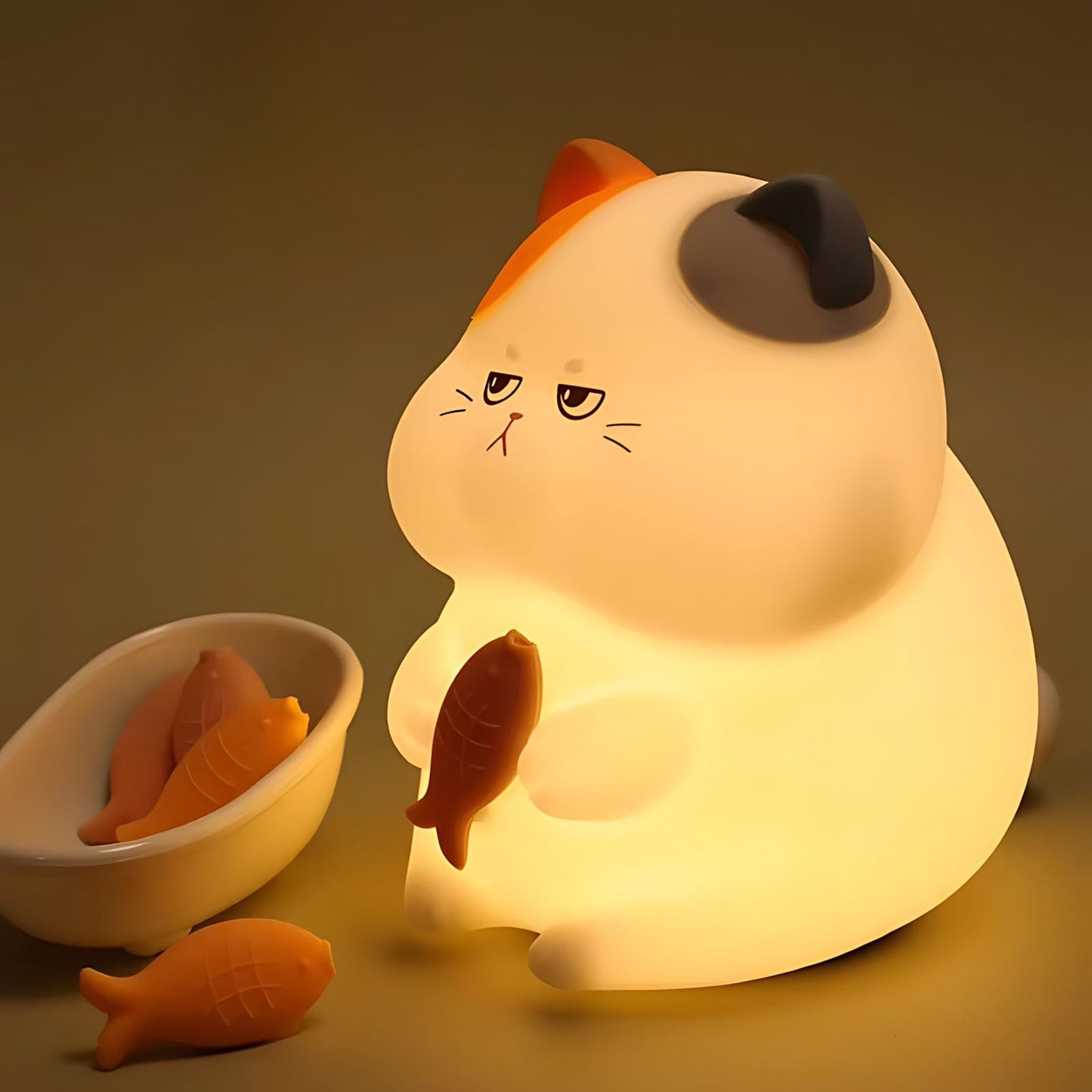 Veilleuse Chat Silicone Multicouleurs NemiLum