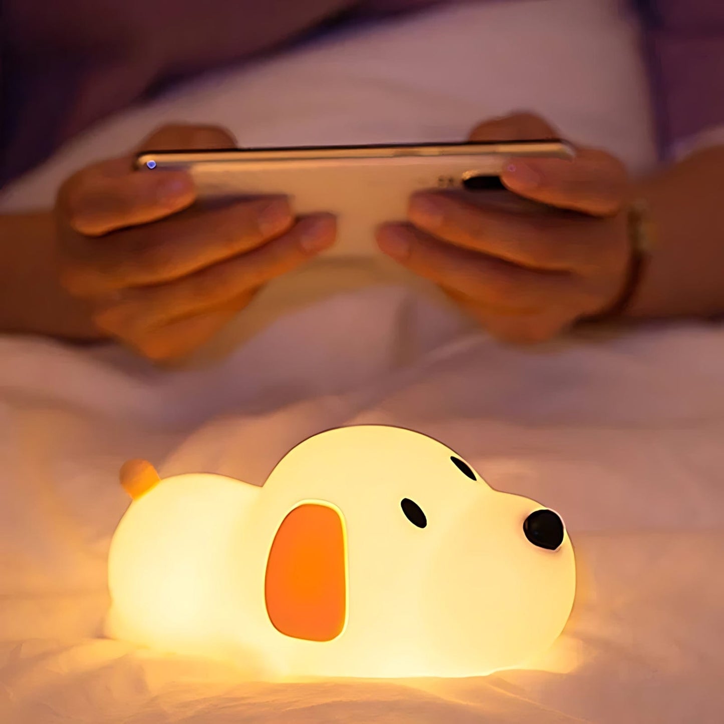 Veilleuse chien silicone LED NemiLum
