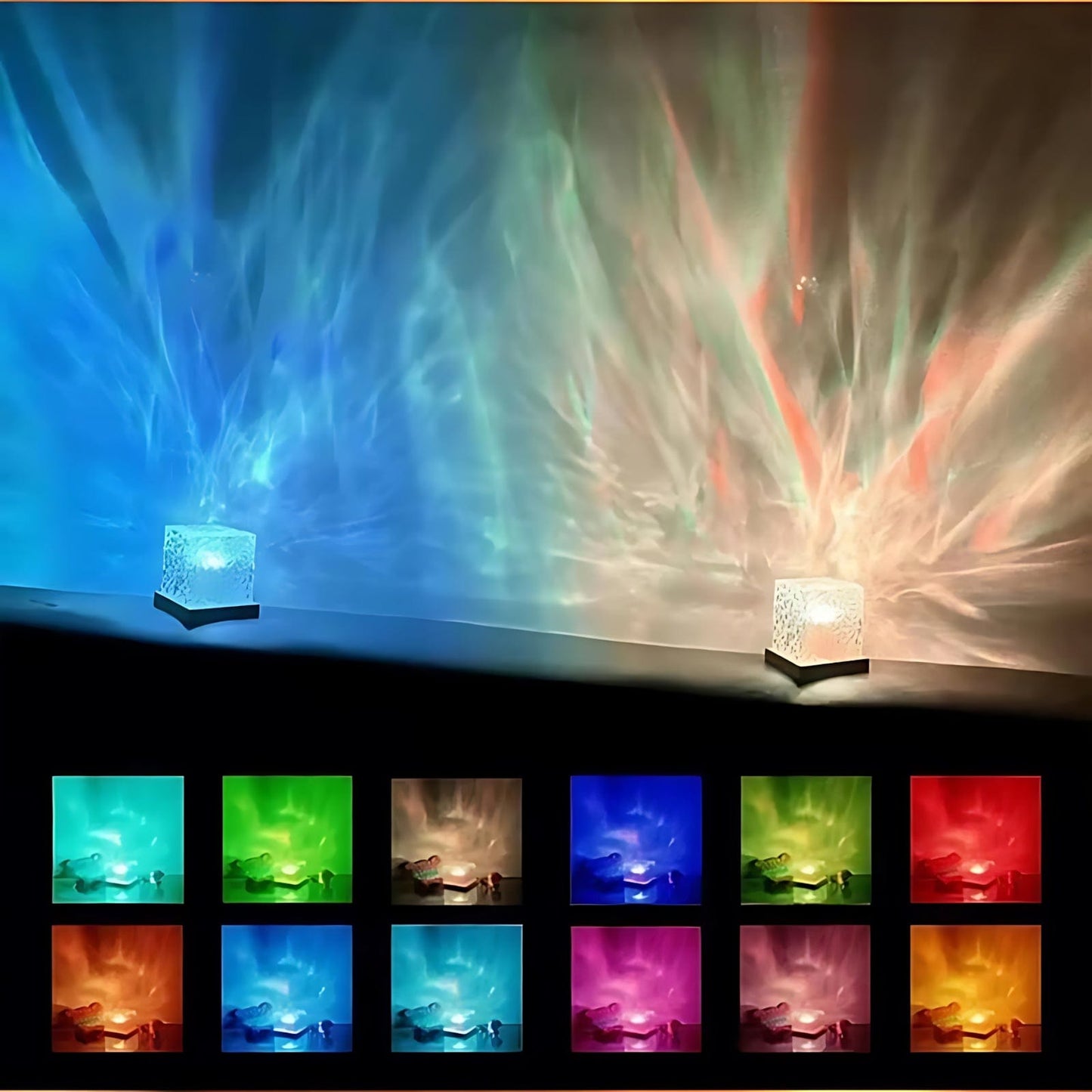 Veilleuse cube projection LED NemiLum