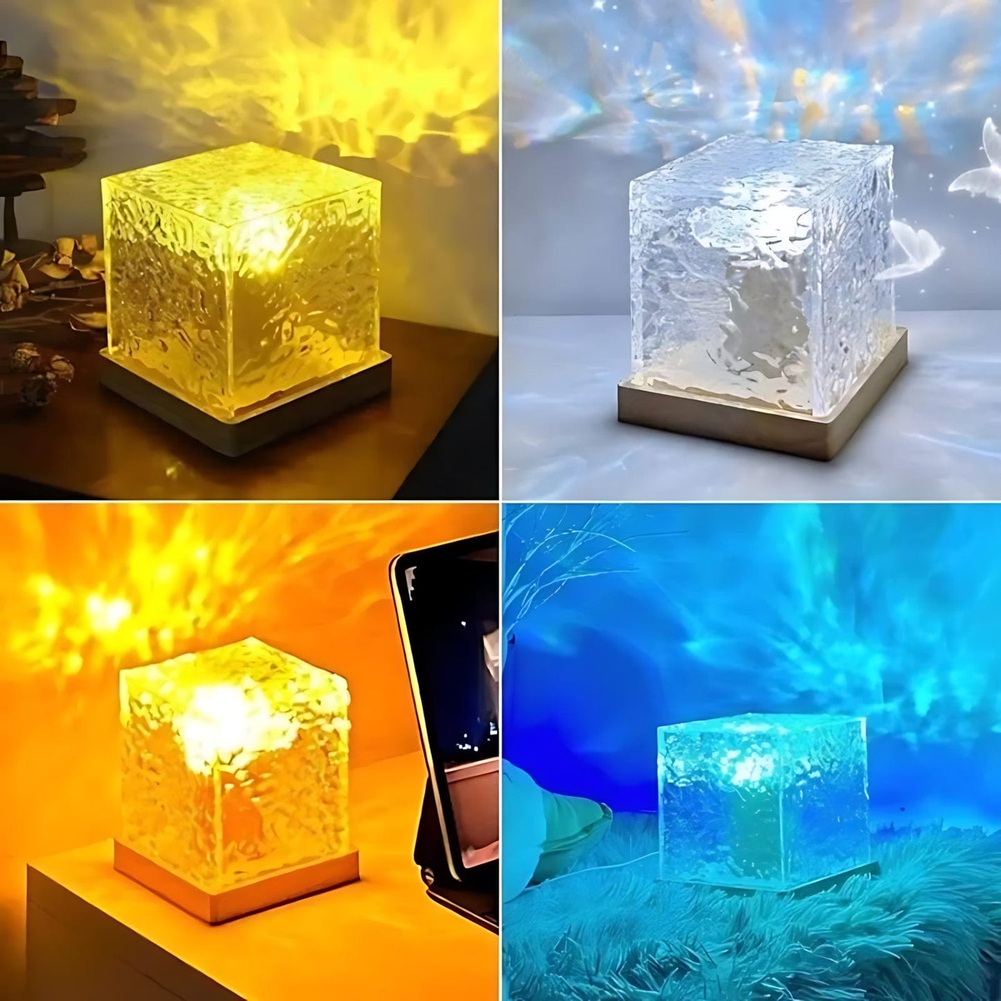 Veilleuse cube projection LED NemiLum