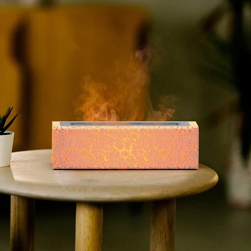 Veilleuse Diffuseur Aromathérapie Effet Flamme LED Blanc NemiLum