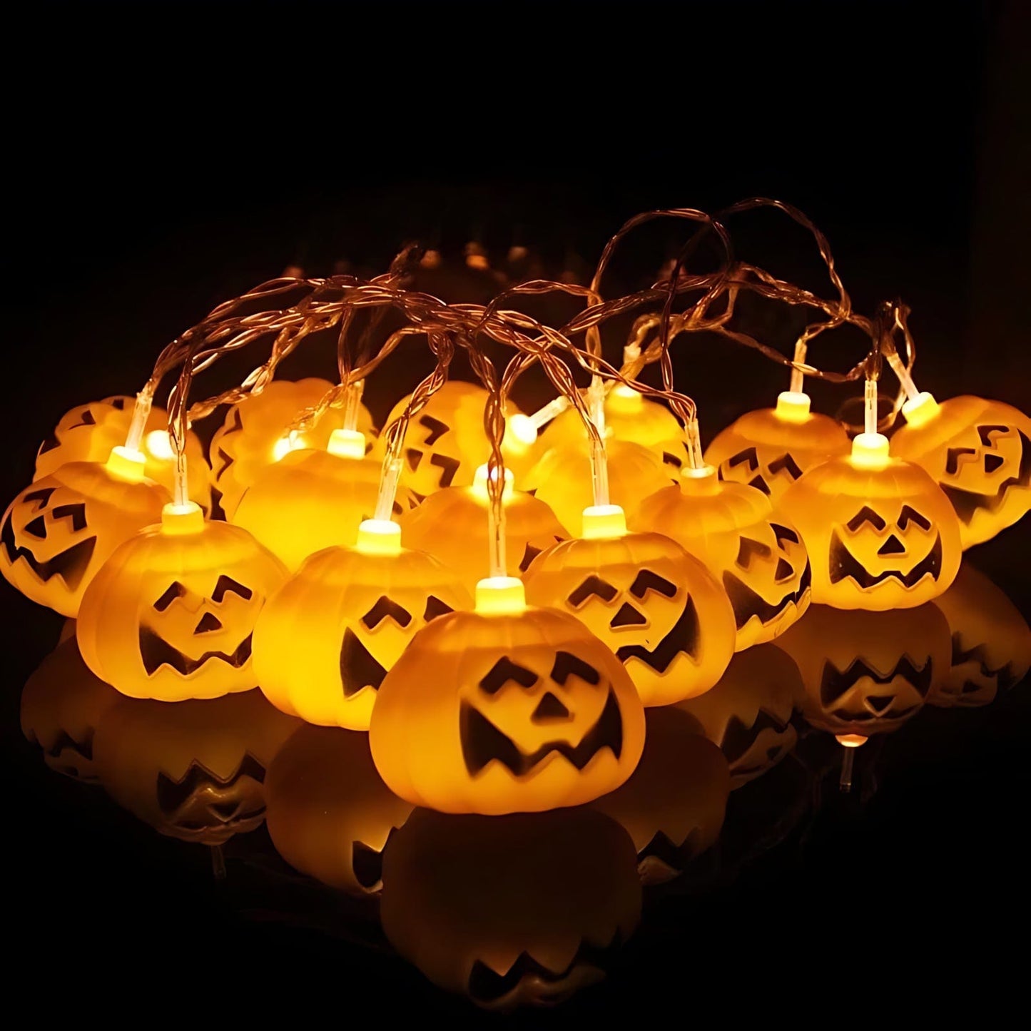 Veilleuse Guirlande Halloween Led Citrouille / 3m NemiLum