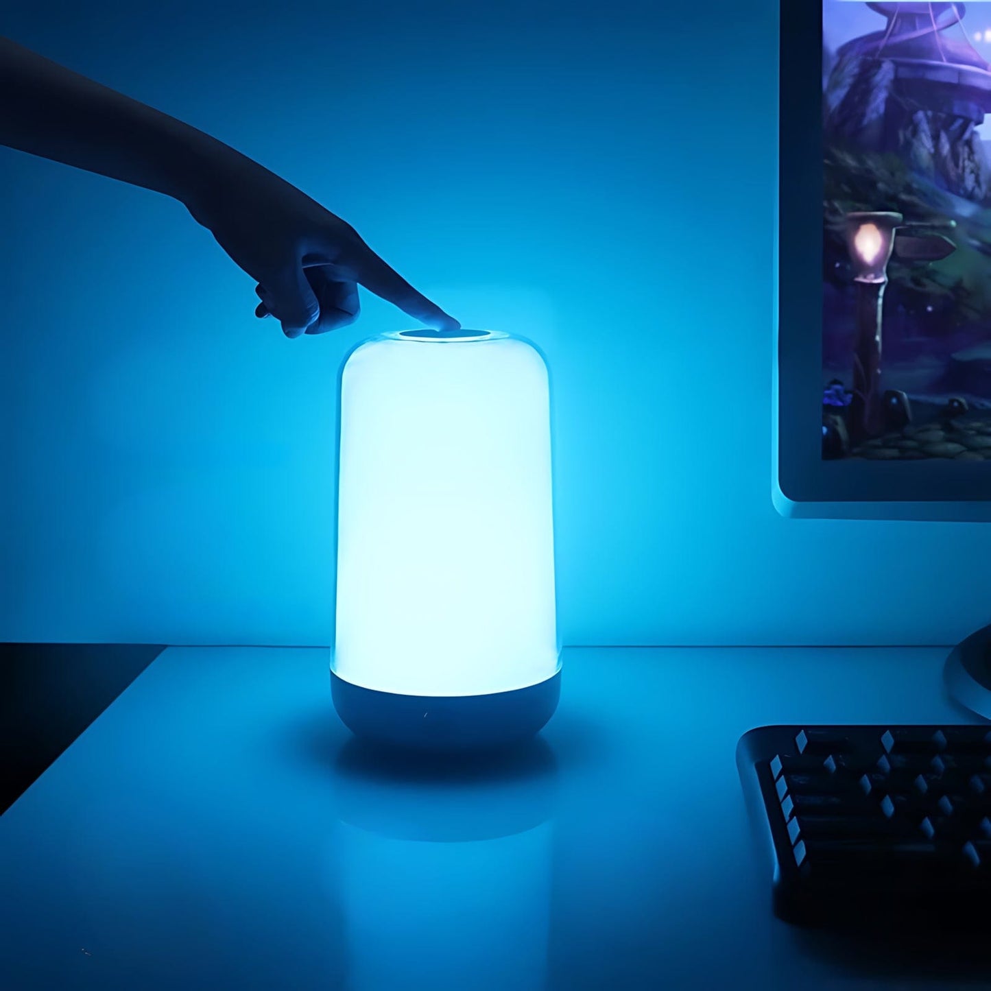 Veilleuse Lampe Design Rgb Tactile Portable NemiLum