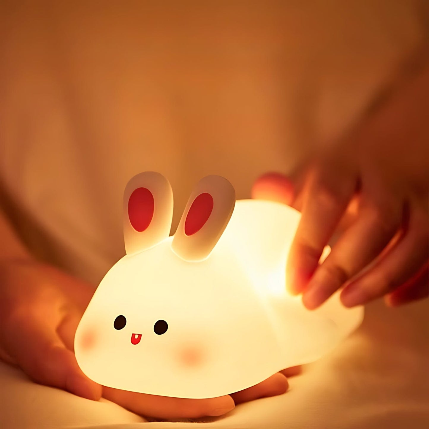 Veilleuse Lapin Bébé Allongé NemiLum