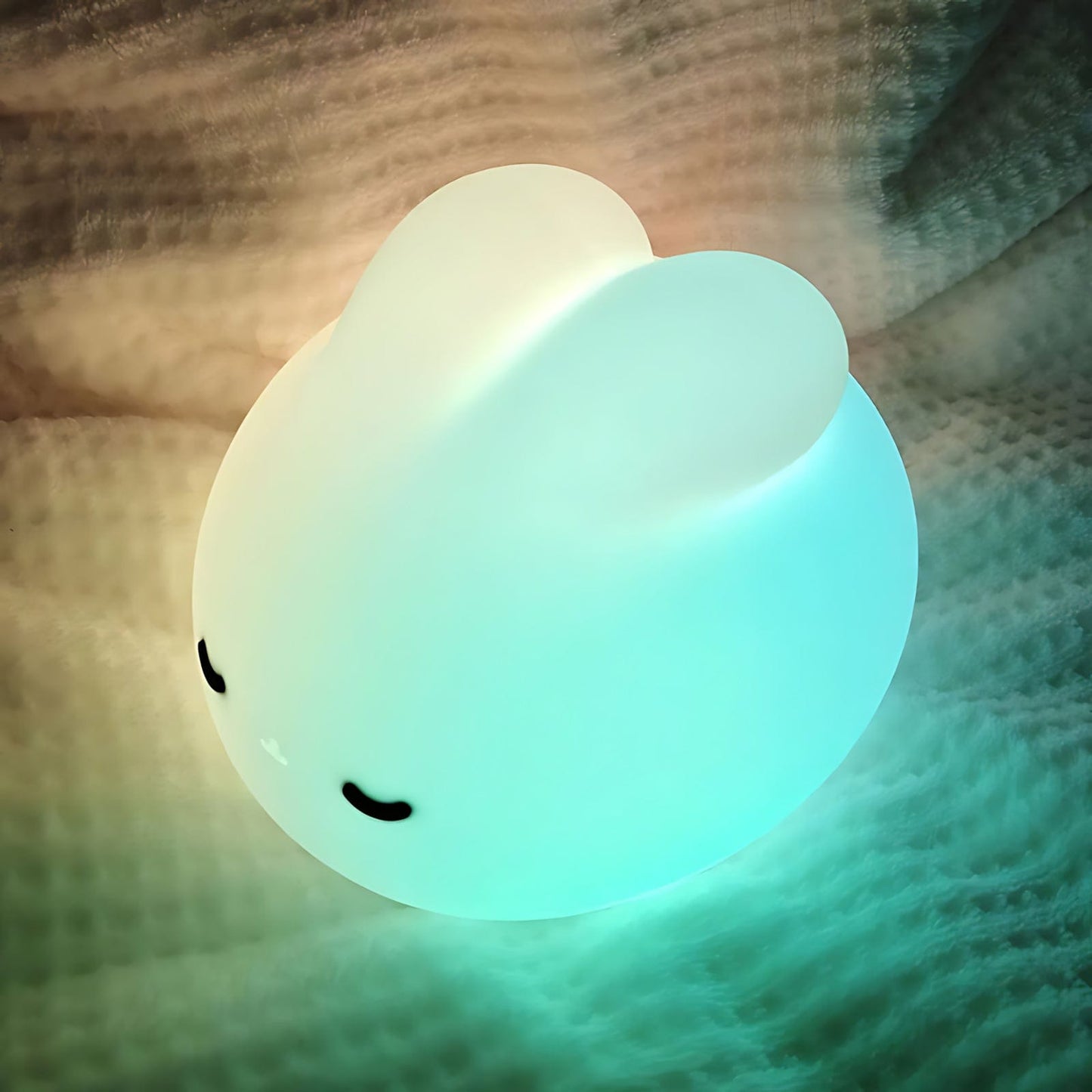 Veilleuse lapin silicone mignon LED NemiLum