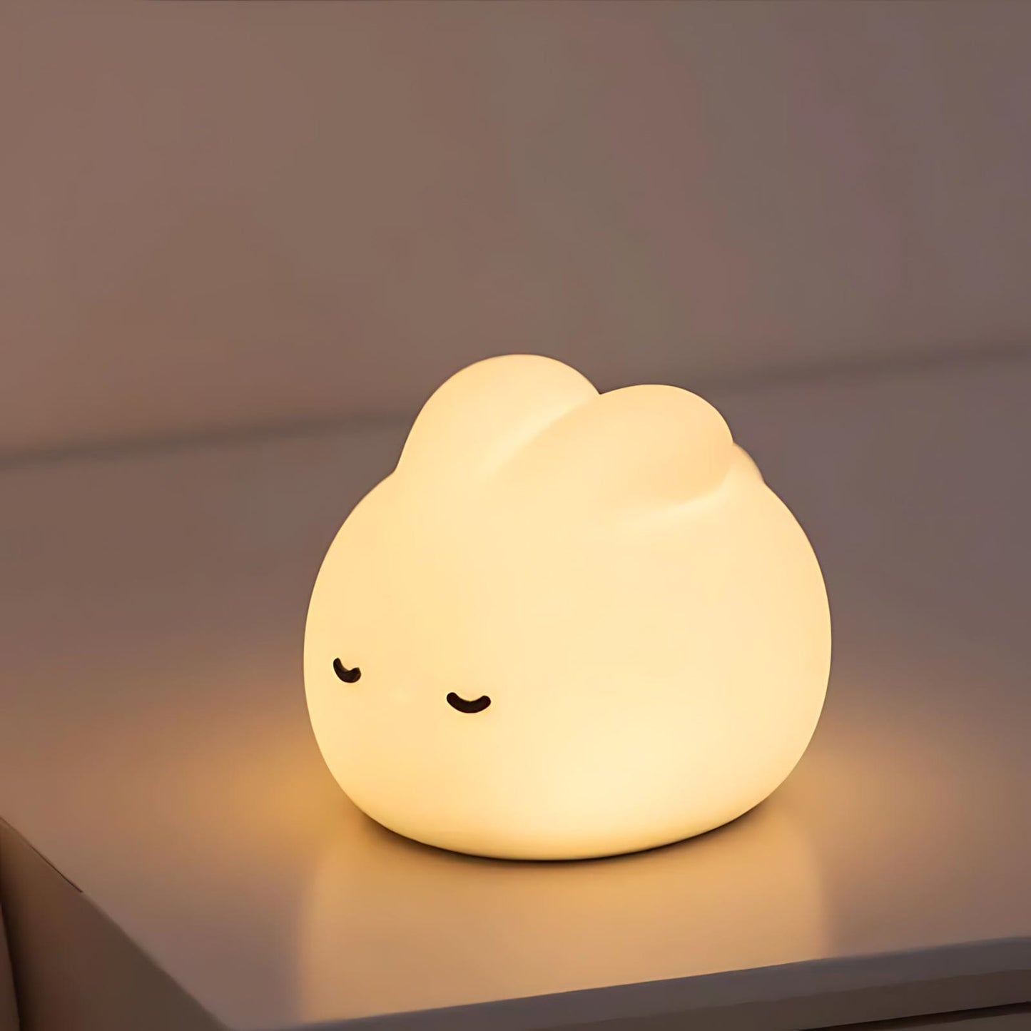 Veilleuse lapin silicone mignon LED NemiLum