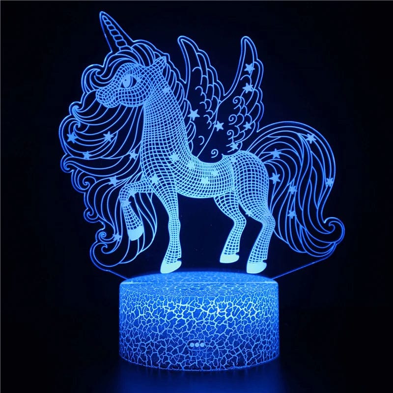 Veilleuse Licorne Lampe Led 3D Licorne 2 NemiLum