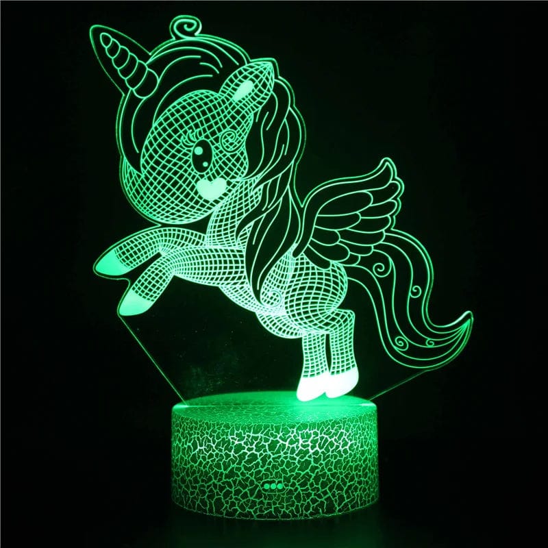 Veilleuse Licorne Lampe Led 3D Licorne 3 NemiLum