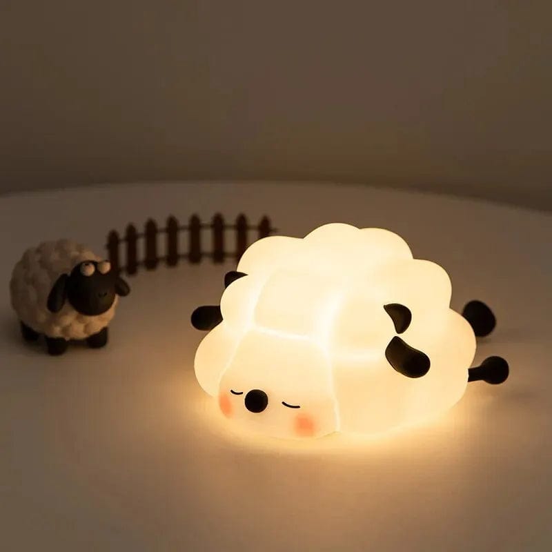 Veilleuse Mouton Rechargeable Noir NemiLum