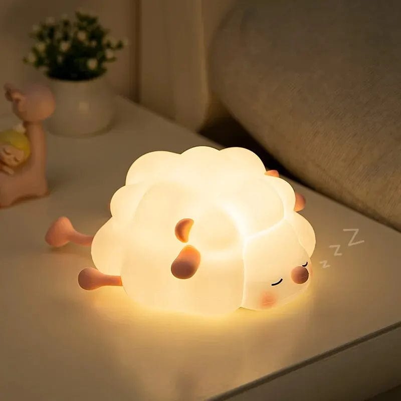 Veilleuse Mouton Rechargeable Rose NemiLum
