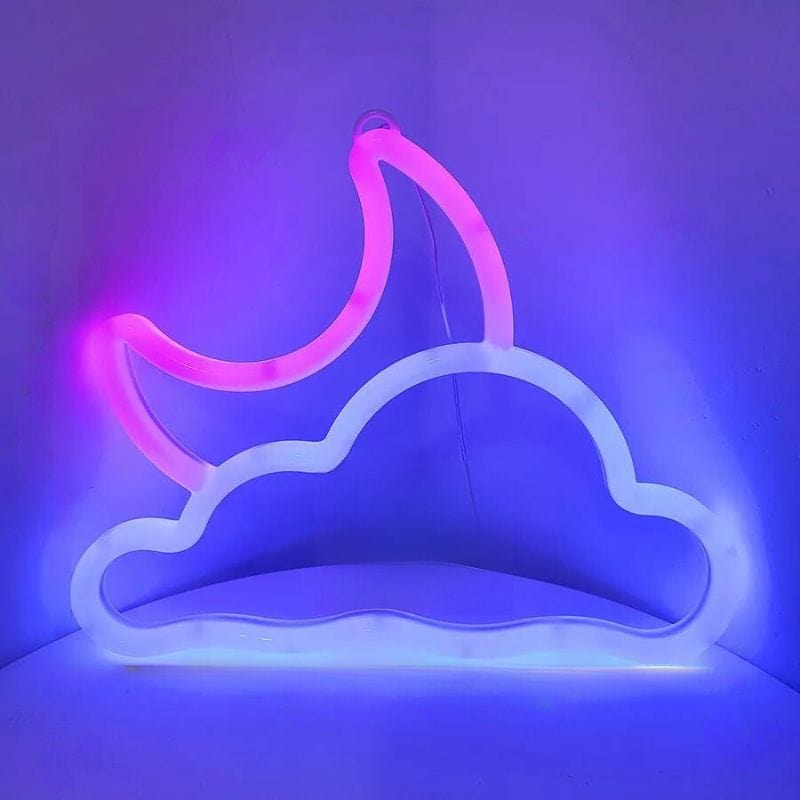 Veilleuse Nuage Néon Nuage Lune NemiLum