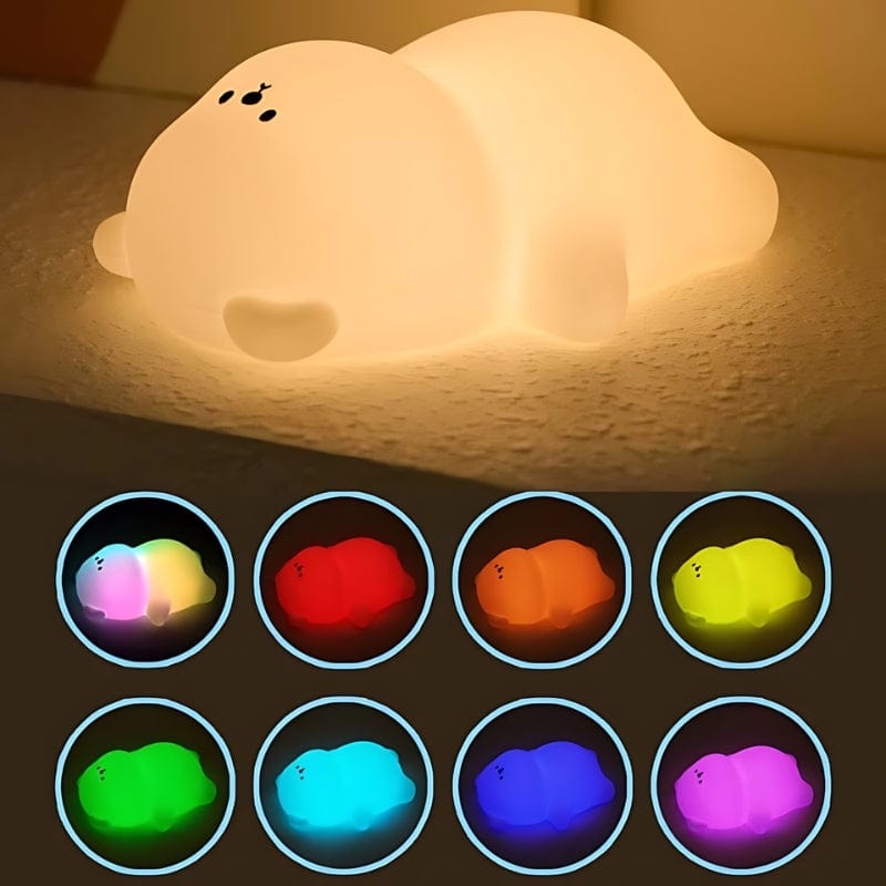 Veilleuse Ours Bébé Silicone NemiLum