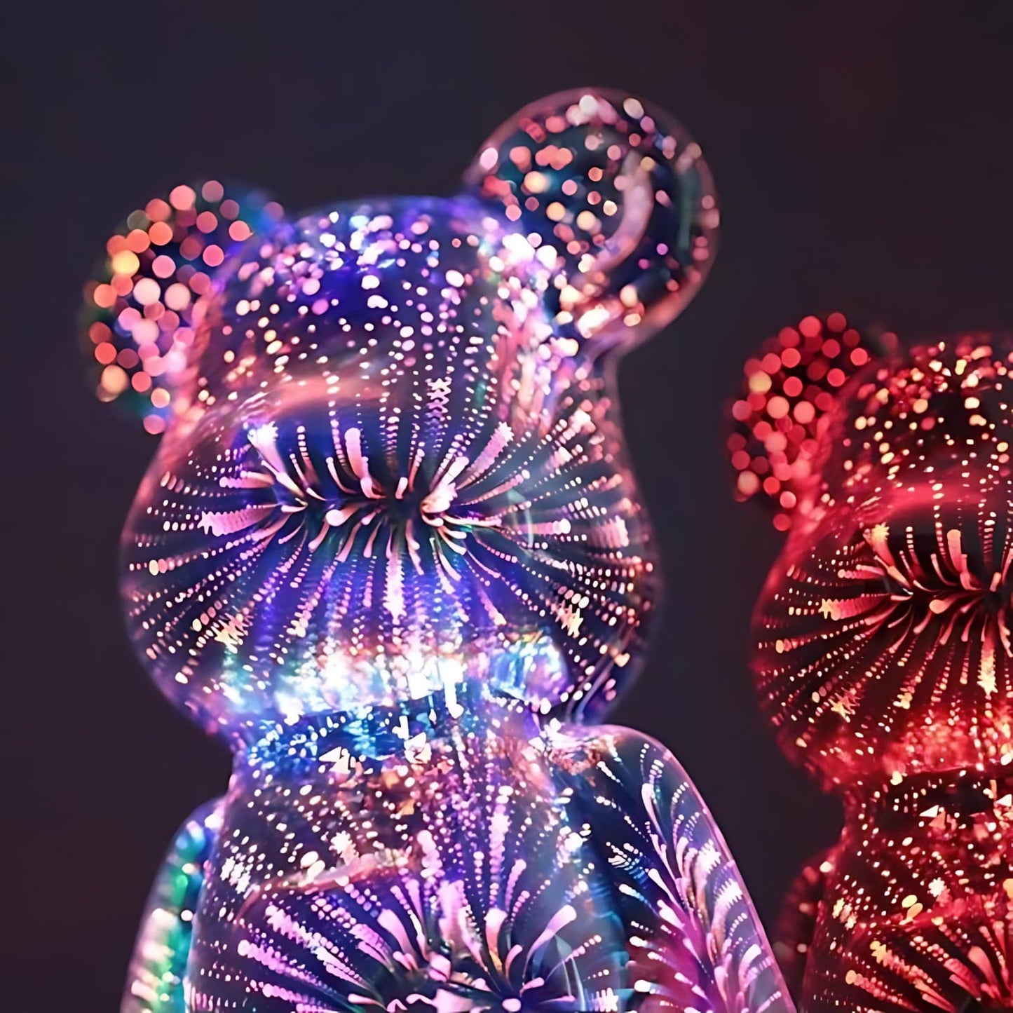 Veilleuse Ours Feu D'Artifice Led NemiLum