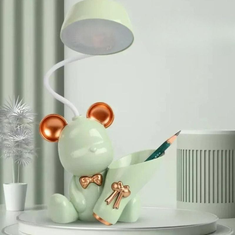 Veilleuse Ours Lampe De Table Vert NemiLum