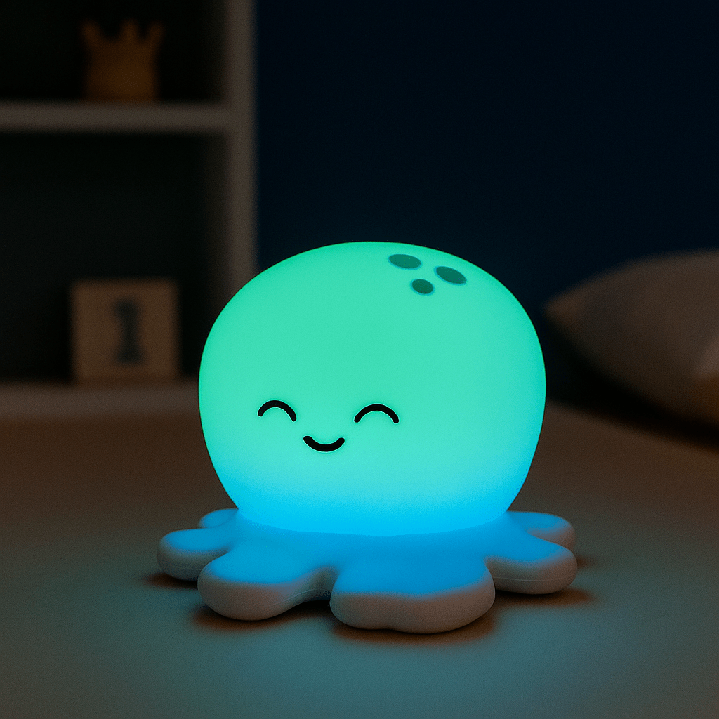 Veilleuse Poulpe Bébé LED Silicone NemiLum