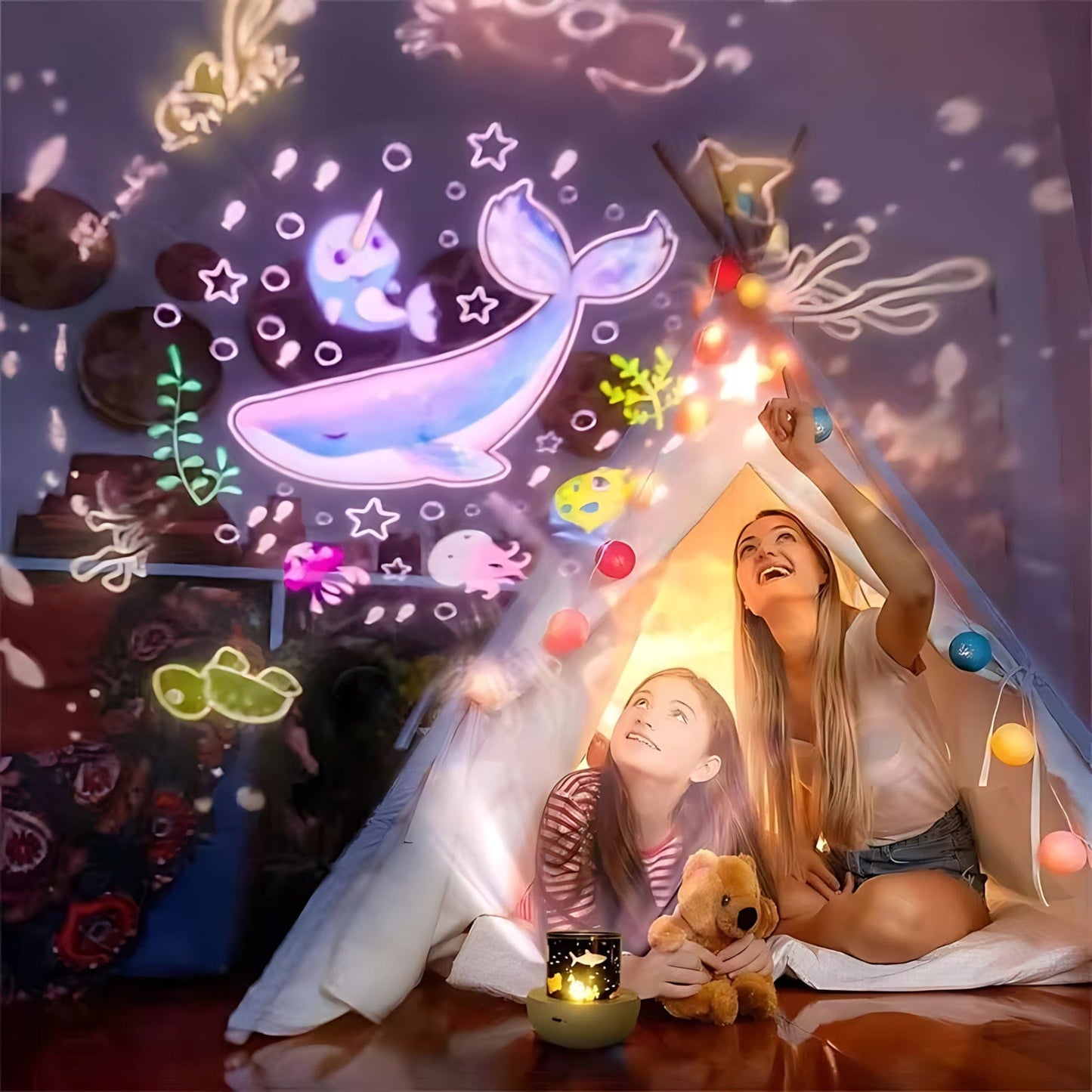 Veilleuse Projection Enfants Multicouleurs NemiLum