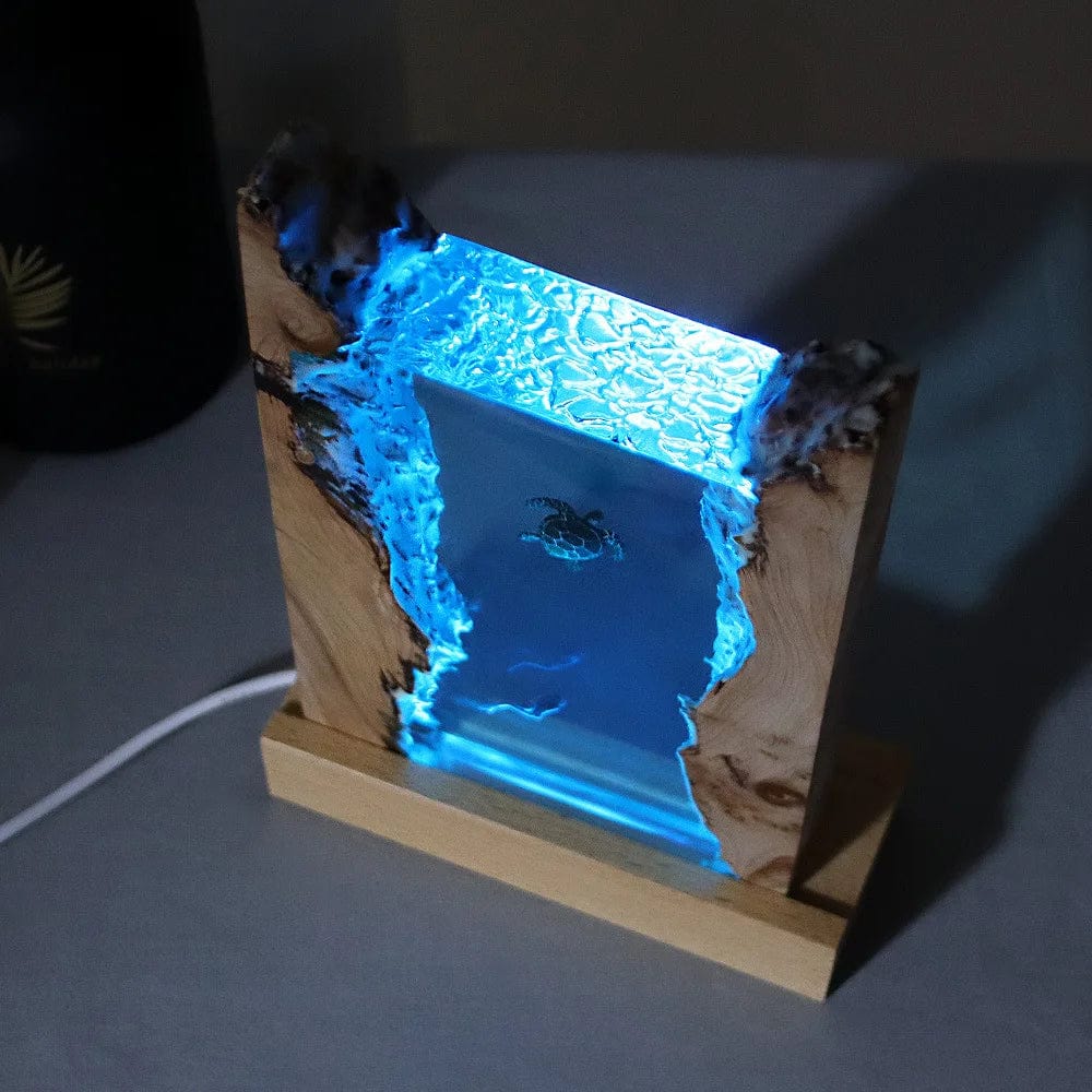 Veilleuse Tortue Bois NemiLum
