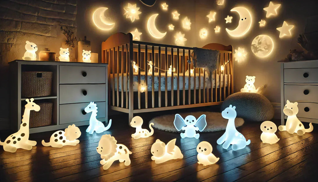 Chambre enfants avec des veilleuses silicones