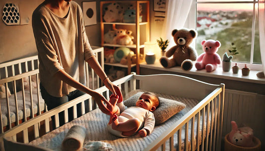 Image maman qui masse bébé