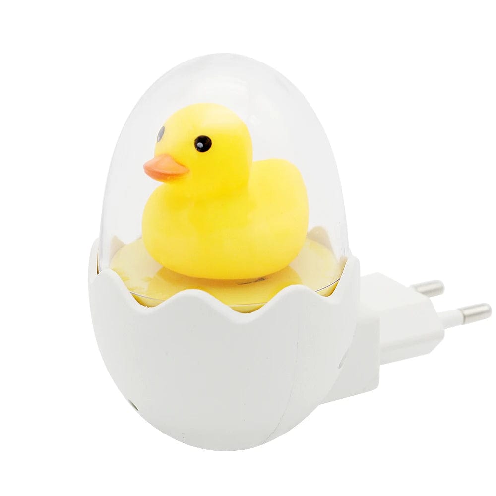 ANBLUB Timing LED Night Light 110V 220V Yellow Duck EU Plug Socket Wall Lamp With Remote for Children's Cartoon Creative Gift No Remote / EU / CHINA NemiLum