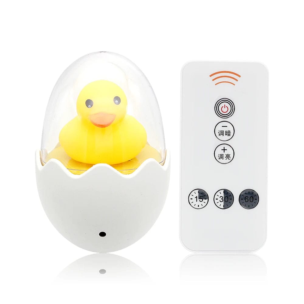 ANBLUB Timing LED Night Light 110V 220V Yellow Duck EU Plug Socket Wall Lamp With Remote for Children's Cartoon Creative Gift With Remote / EU / CHINA NemiLum