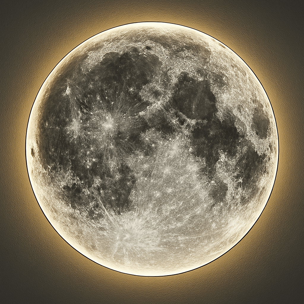 Applique Murale Moderne Lune NemiLum