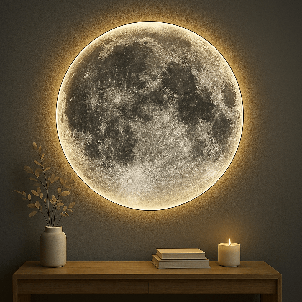 Applique Murale Moderne Lune NemiLum