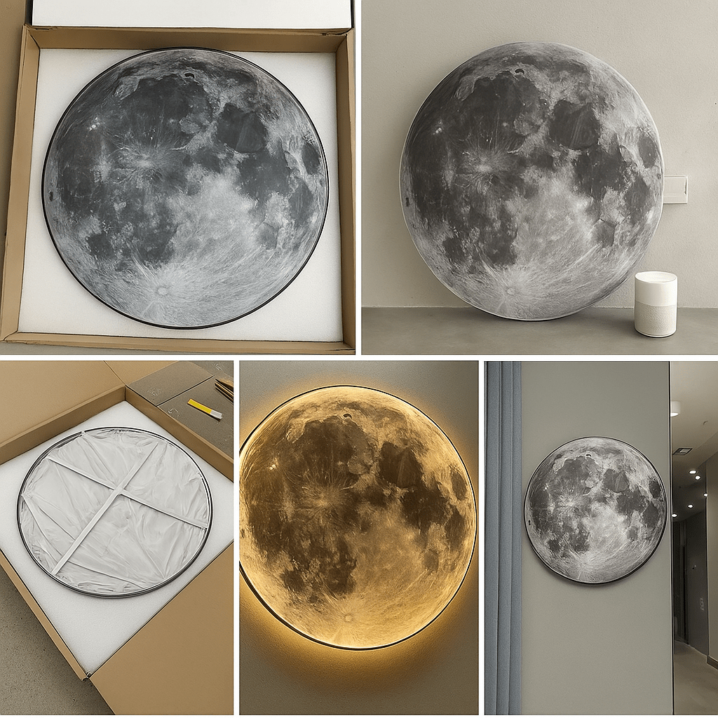 Applique Murale Moderne Lune NemiLum