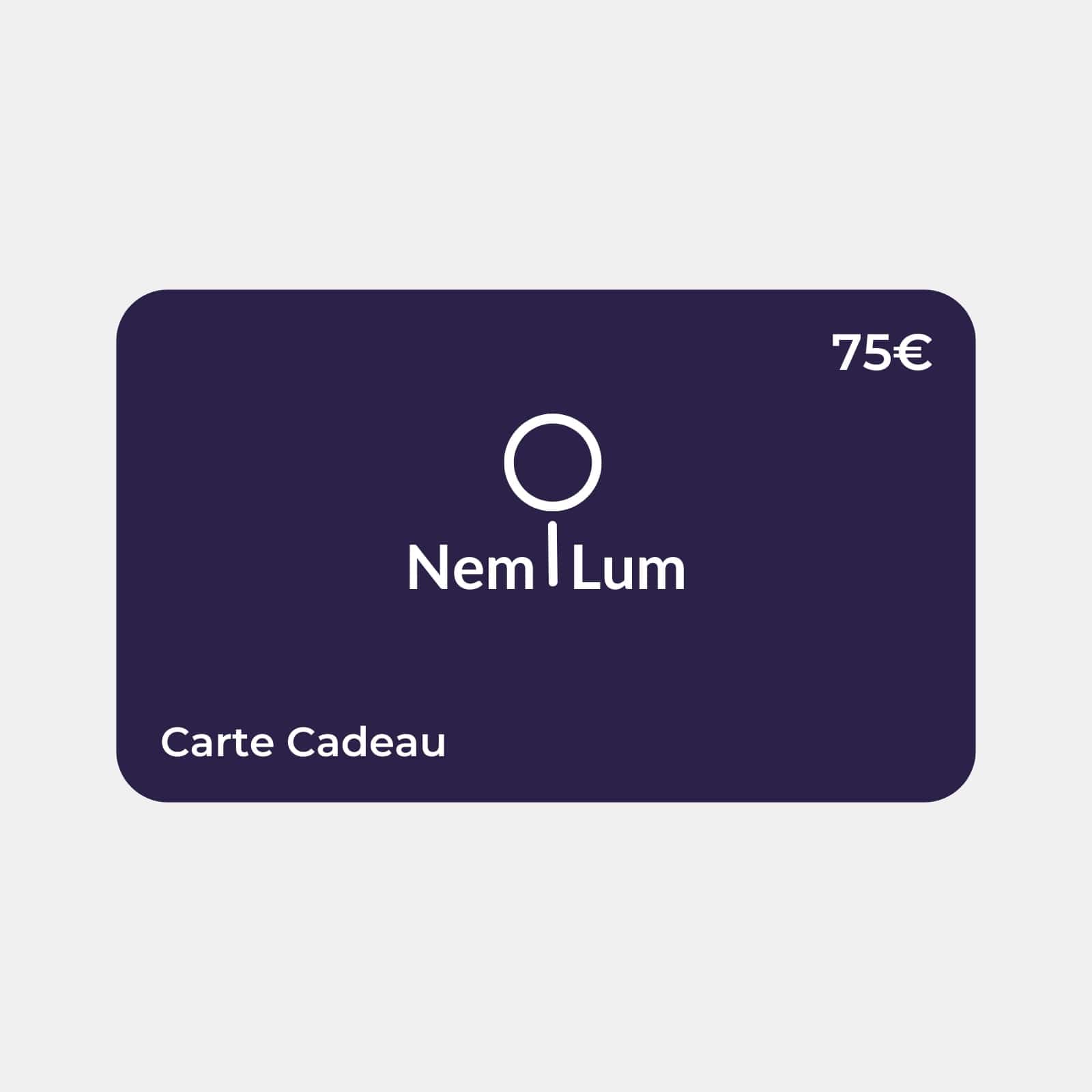 Carte cadeaux NemiLum 75€ NemiLum