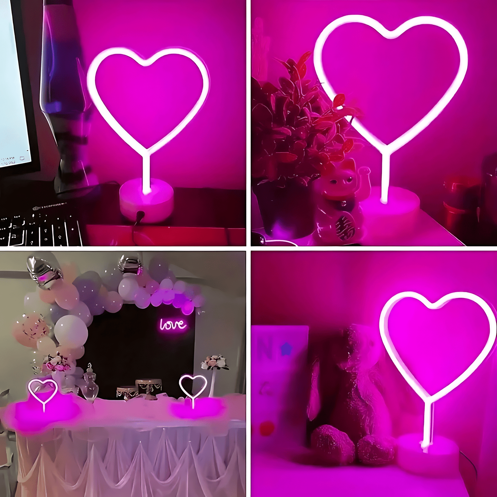 Lampe Néon en Forme de Coeur NemiLum