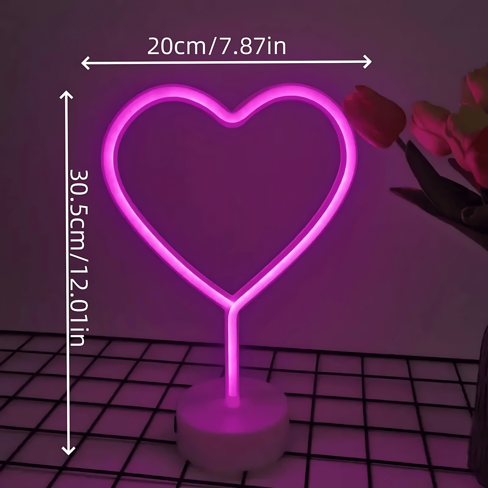 Lampe Néon en Forme de Coeur NemiLum