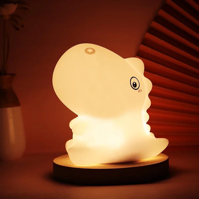 Led  Silicone Night Lights For Baby Kids Room Children Bedroom Soft Dinosaur Nursery Lamp Decoration Home Decor Christmas Gift changeable NemiLum