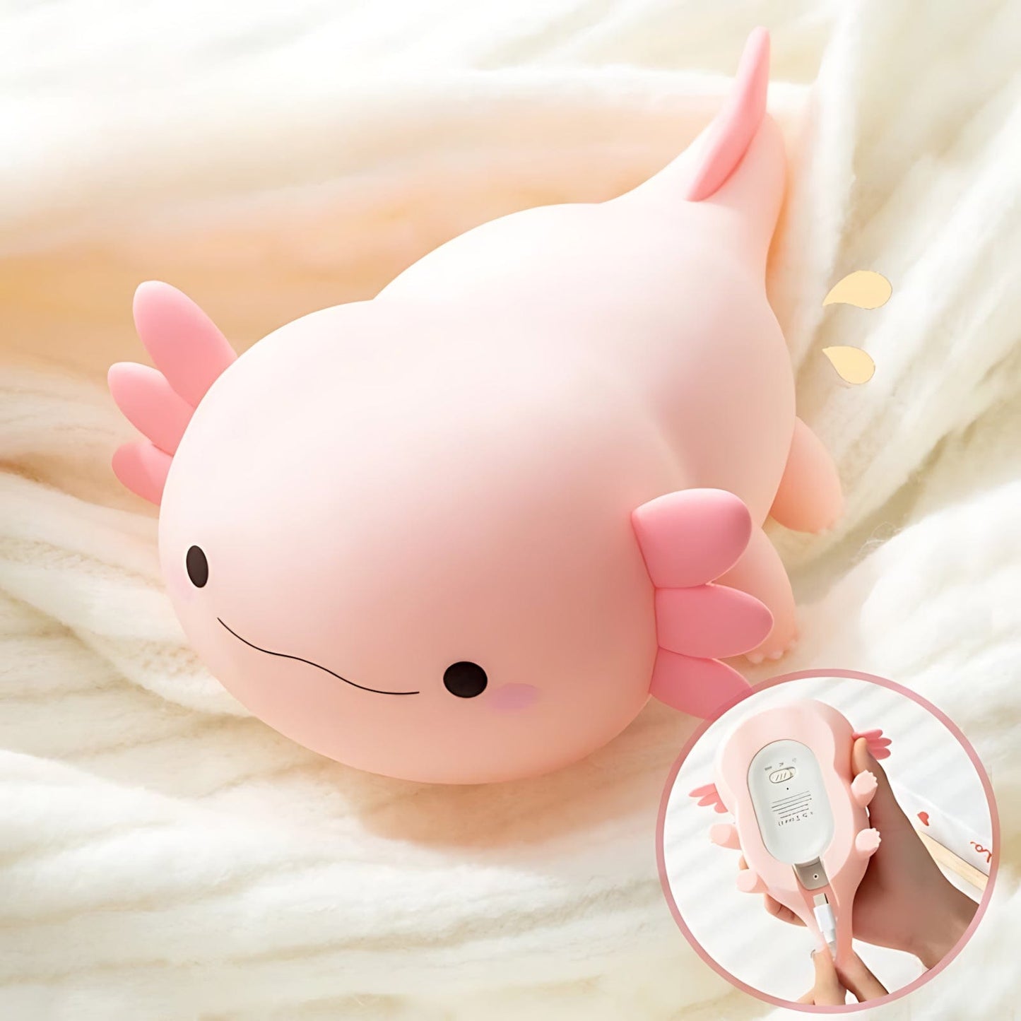 Veilleuse Axolotl LED Silicone NemiLum