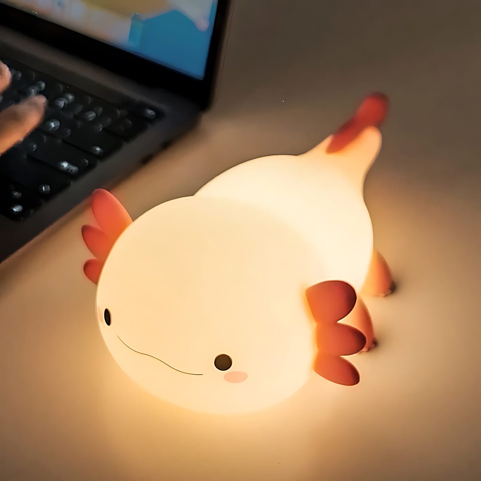 Veilleuse Axolotl LED Silicone NemiLum