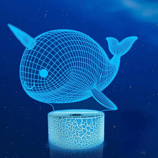 Veilleuse Baleine Lampe 3D Led NemiLum