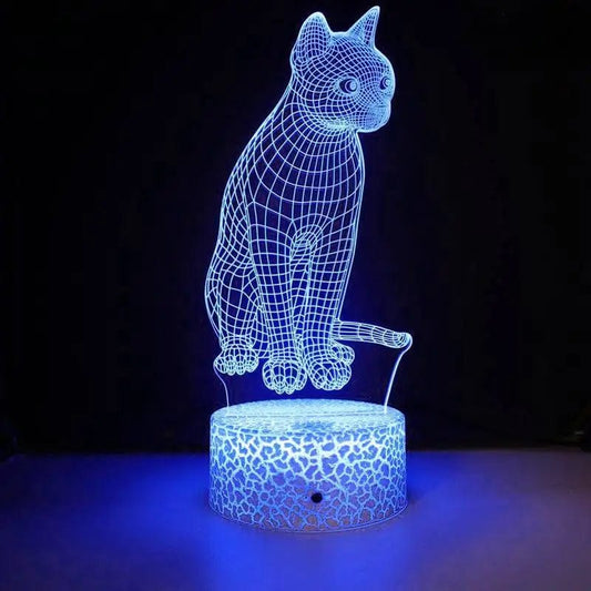 Veilleuse Chat Lampe 3D NemiLum